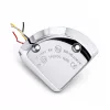 LED-es villogó emelőhátfal figyelmeztető lámpa, sárga, 12–24 V – Bright Ride