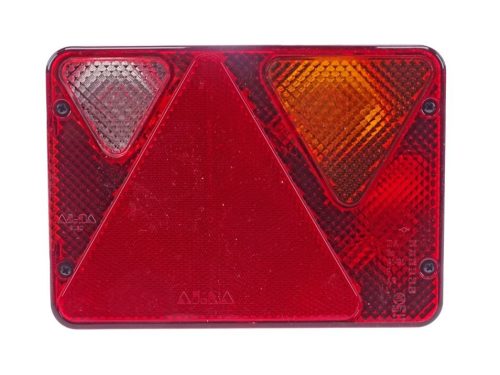 Utánfutó hátsólámpa tolatólámpával, rendszámvilágítással, 185x135 mm, Jobb oldal – AJBA