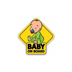 Baby on Board – matrica 15x11 cm