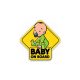 Baby on Board – matrica 15x11 cm
