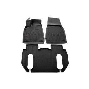   Gumiszőnyeg méretpontos 3D (TPE), Tesla Model X (6-üléses) 2015-2021 – Stingray