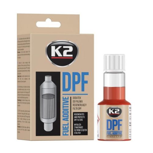 K2 | DPF részecskeszűrő tisztító és regeneráló üzemanyag-adalék 50 ml