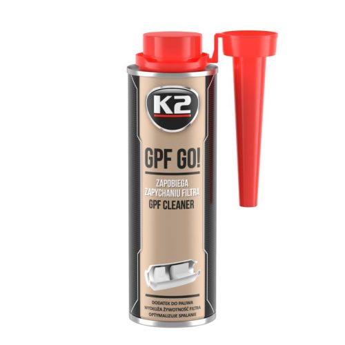 K2 GPF GO! – GPF szűrő tisztítóadalék (benzin) 250 ml