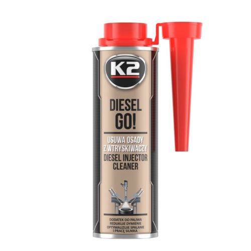 K2 | DIESEL GO! Injektor tisztító adalék | 250 ml 