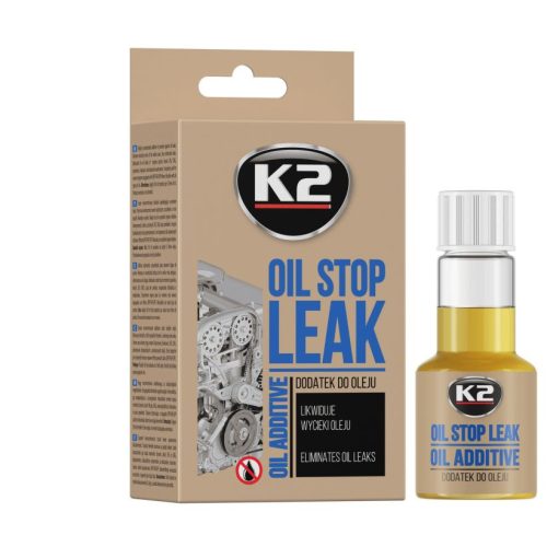 K2 | LEAK STOP - Szivárgáscsökkentő motorolaj adalék | 50 ml