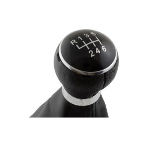   Váltókar / váltógomb + váltószoknya VW Passat B5 2000 - 2005, 6 fokozat, fekete (fej 12 mm)