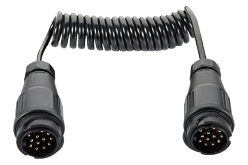 Spirális összekötő kábel 2 x 13-pin, 13 x 1 mm, PVC csatlakozók, MULTIPA