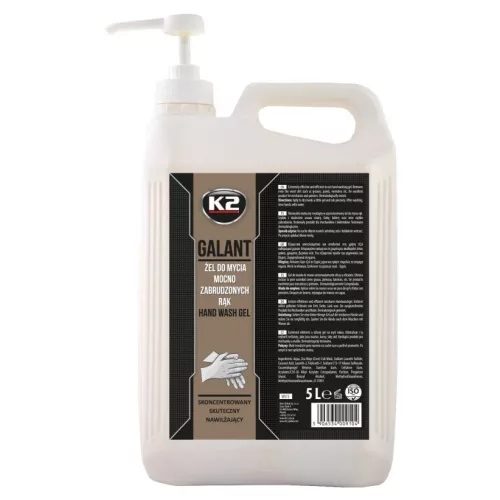 K2 GALANT – Hatékony kézmosó gél adagoló pumpás 5l