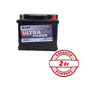 Akkumulátor QWP 12V 44Ah | 400A Jobb+ | 2 év garancia