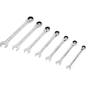   YATO Racsnis csillag-villáskulcs készlet 7 részes 10–19 mm CrV (YT-0208)