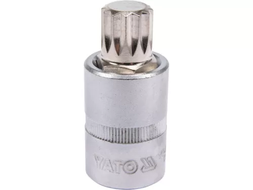 YATO Hosszú Spline (XZN) bitfej 1/2" M16 × 55 mm CrV/S2