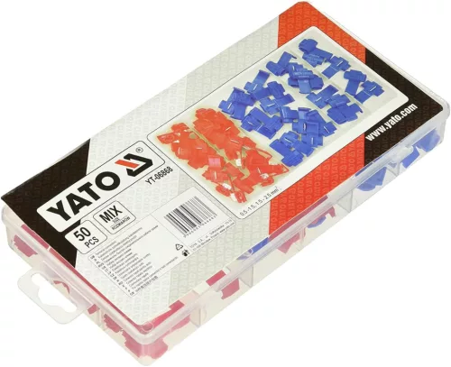 YATO autóvillamossági gyorscsatlakozó készlet 50 részes YT-06868