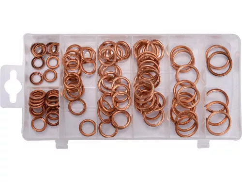 YATO Üreges réz tömítőalátét készlet, 95 db – YT-068713