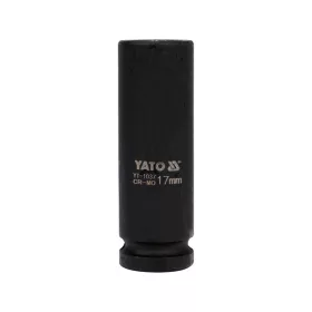   YATO Gépi hosszú dugókulcs 1/2" 17 mm CrMo ütvecsavarozóhoz (YT-1037)