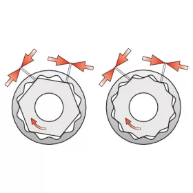   YATO Hosszított 12 szögű dugókulcs fej 1/2" 27 mm - YT-12947