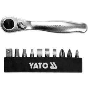 YATO Racsnis Bitkészlet 1/4" 11 Részes - YT-14390