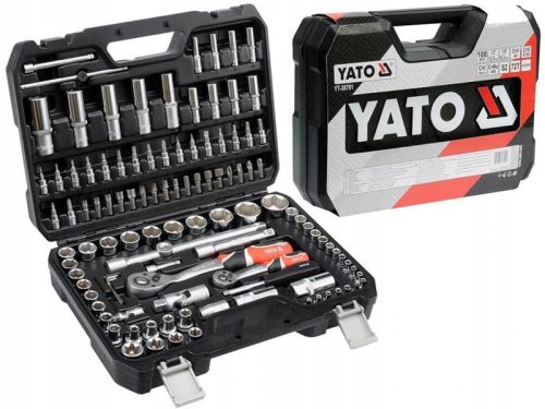 Dugókulcs szerszám készlet - 108 db nagy koffer - YATO 38791