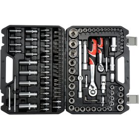 Dugókulcs szerszám készlet - 108 db nagy koffer - YATO 38791