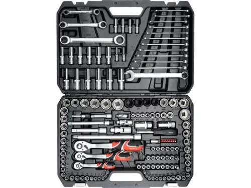 YATO Szerszámkészlet 150 részes 1/4", 3/8", 1/2" CrV S2 (YT-38811)