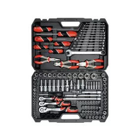   YATO Szerszámkészlet 129 részes 1/4", 3/8", 1/2" CrV CrMo (YT-38881)