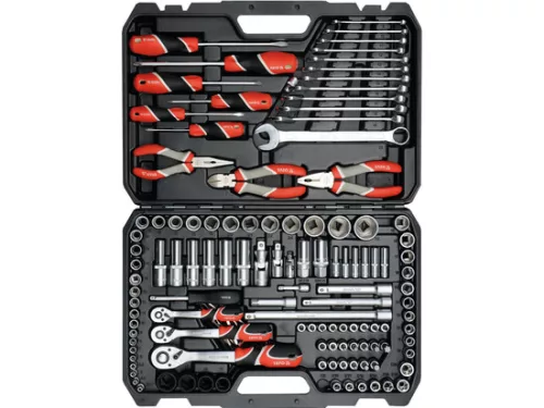 YATO Szerszámkészlet 129 részes 1/4", 3/8", 1/2" CrV CrMo (YT-38881)