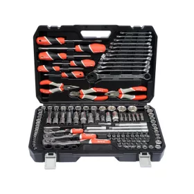   YATO Szerszámkészlet 129 részes 1/4", 3/8", 1/2" CrV CrMo (YT-38881)