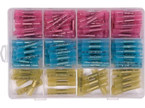 YATO zsugorcsöves vízálló krimpelhető vezetékösszekötő készlet 0,5–6 mm, 200 részes YT-81461