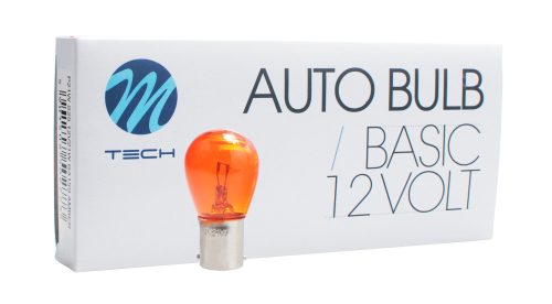 Izzó 12V P21W sárga (10db) – M-TECH