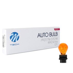   Izzó 12V PY27/7W Sárga duplaszálas USA WX2,5x16q (10db) – M-TECH