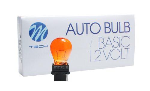Izzó 12V PY27W 3156 sárga USA W2,5x16d (10db) – M-TECH
