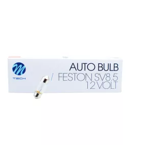 Izzó 12V C10W SV8.5 szofita 36 mm (10db) – M-TECH